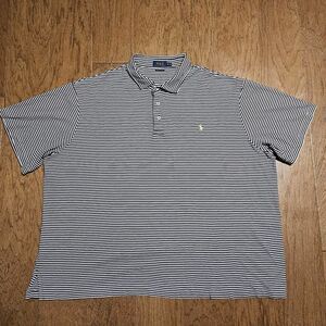 Polo Ralph Lauren Shirt Men 4XB Big Short Sleeve Polo Pima Soft Touch Pony